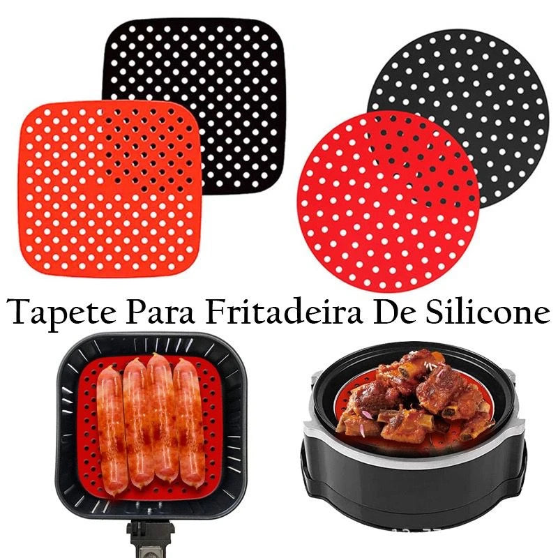 Tapete protetor de silicone quadrado/redondo para todo tipo de Air Fryers